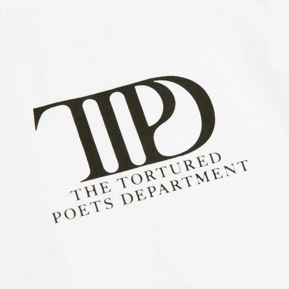 BRAND NEW Authentic The Tortured Poets Department White T-Shirt Size XL - Picture 3 of 7